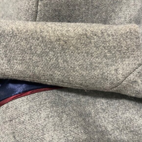 J.Crew Regent Topcoat Coat Double Serge Wool Light Heather Gray Size 10 - Picture 10 of 16